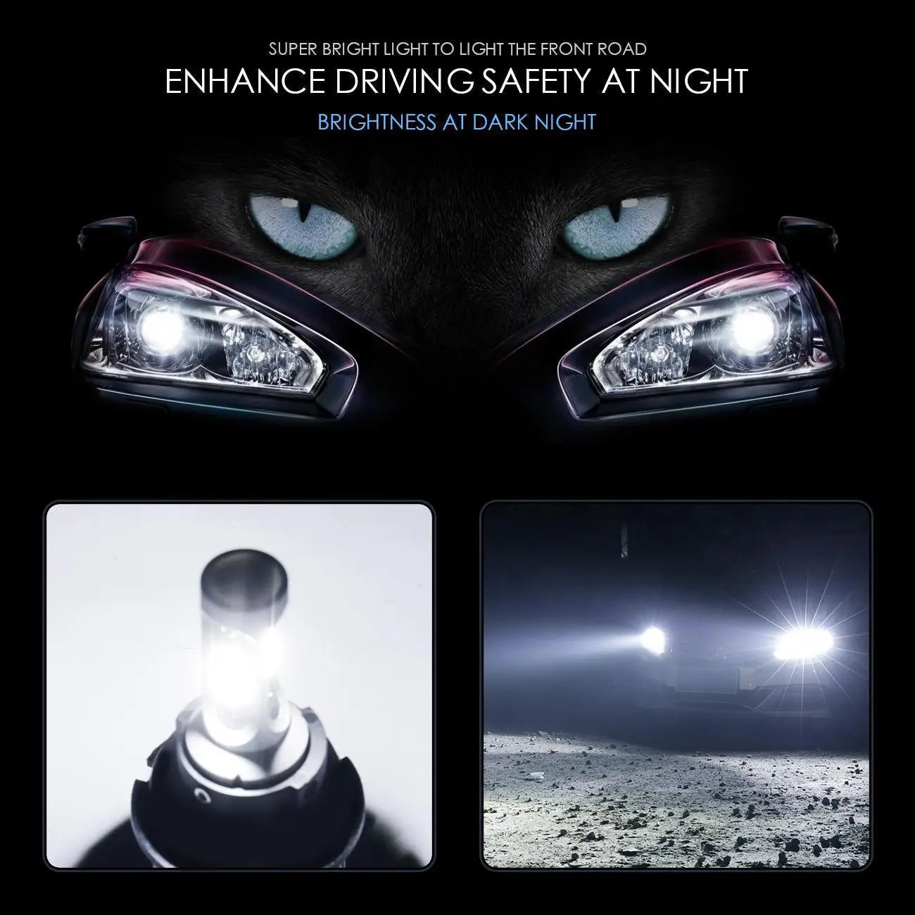 Series F-S2 9004 28W-LED Silver Edition COB Integrated Automotive Front Headlights Low end Edition