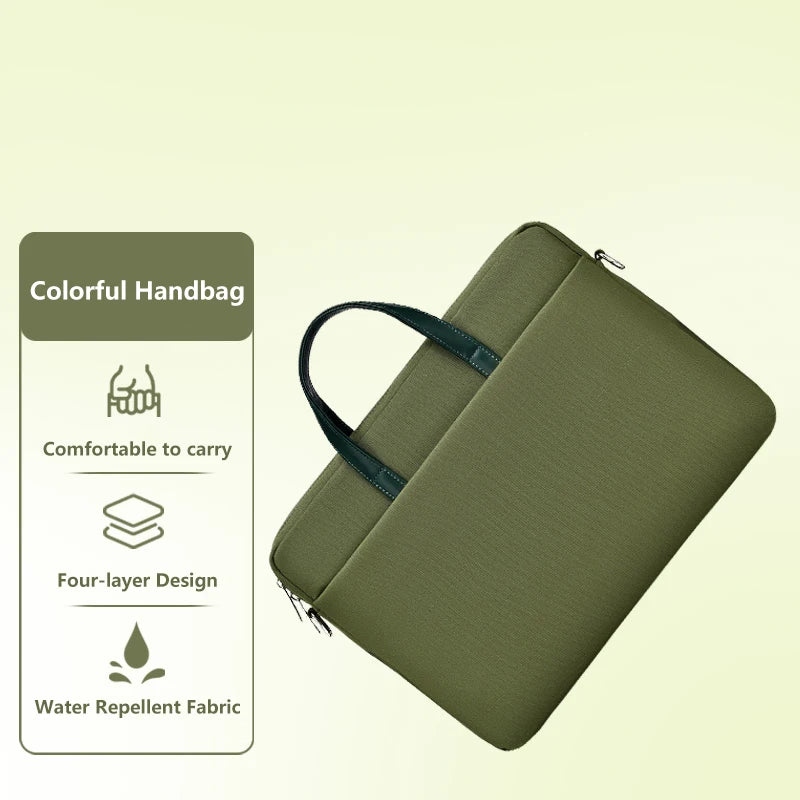 Laptop Bag 13.3 14 15.6 17 Inch Notebook Bag Sleeve For Macbook Air Pro 16 Case Xiaomi Shoulder Handbag New Waterproof Briefcase - Heavenly shershelle