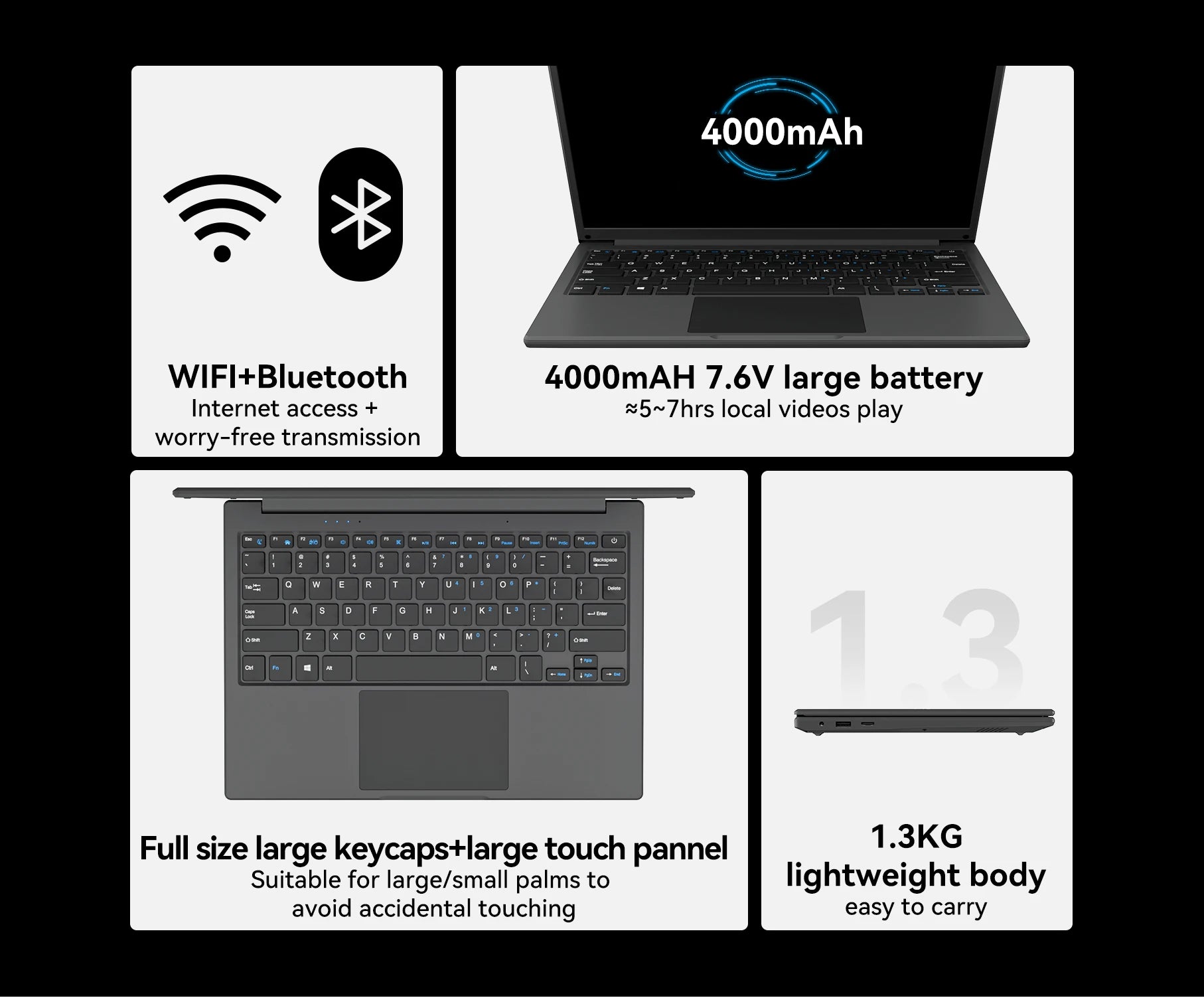 Markut Laptop 15.6 Inch Portable Notebook With Intel CPU I7-1165G7 IPS 32GB 2T SSD 1920*1080 FHD Display Laptop- German Keyboard - Heavenly shershelle