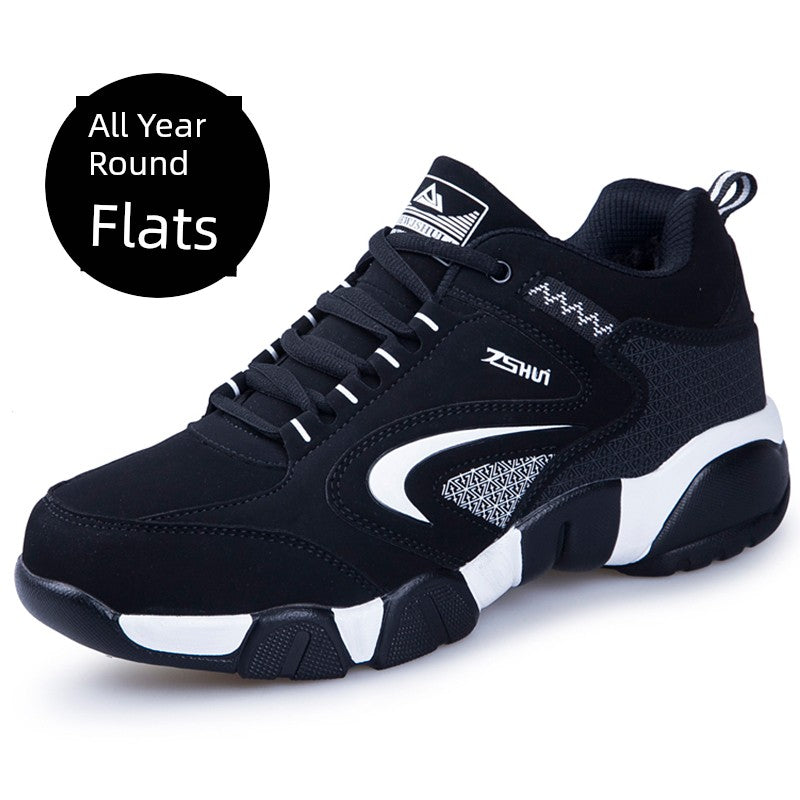 Plus size Men's Shoes 45 Sports Shoes Fleece-lined Cotton Shoes 4647 Men 48 Beef Sole Casual Shoes Autumn and Winter 2025 New arrival - Heavenly shershelle