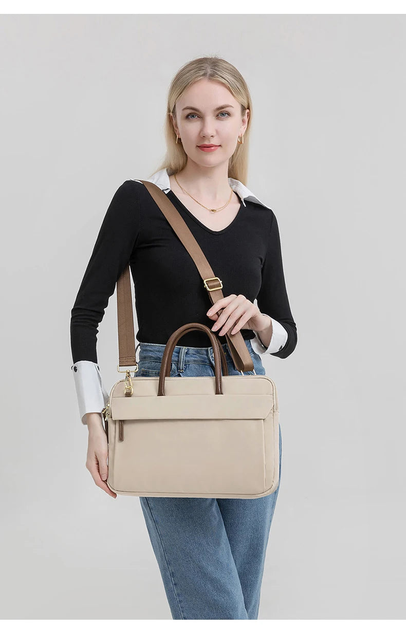 Laptop Bag 13.3 14 15.6 Inch Notebook Bag Sleeve For Macbook Air Pro 13 16 Case Xiaomi Shoulder Handbag New Waterproof Briefcase - Heavenly shershelle