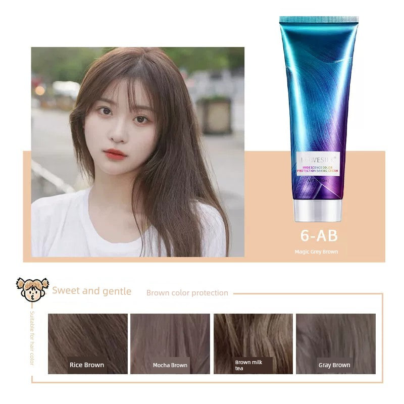 Solid Color Hair Conditioner Purple Pink Brown Red Green Blue Black Gray Hair Mask Color Fixing Agent Dyeing Lock Color Supplement Shampoo