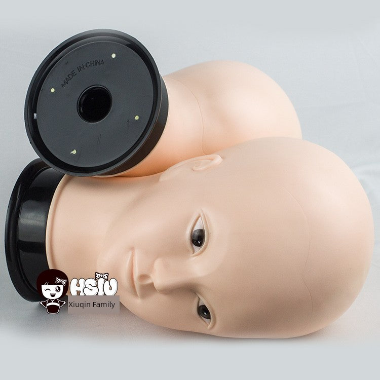 [Hsiu_Practice Model Mannequin Head] Hairdressing Makeup Wig Silicone Mock Wig Cos Makeup Female Smooth Hair