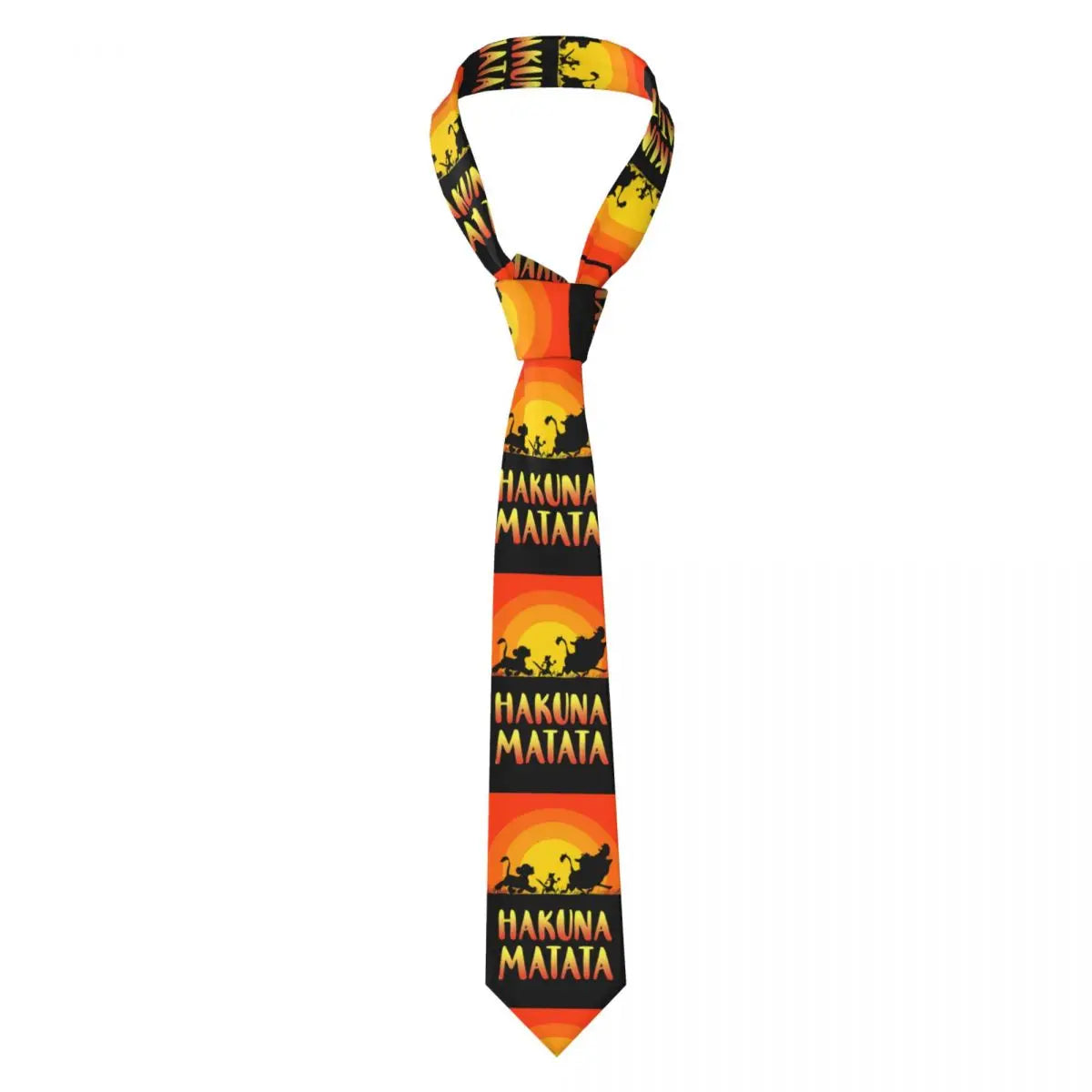 Custom The Lion King Hakuna Matata Necktie Mens Mens Suit Tie For Thanksgiving Day