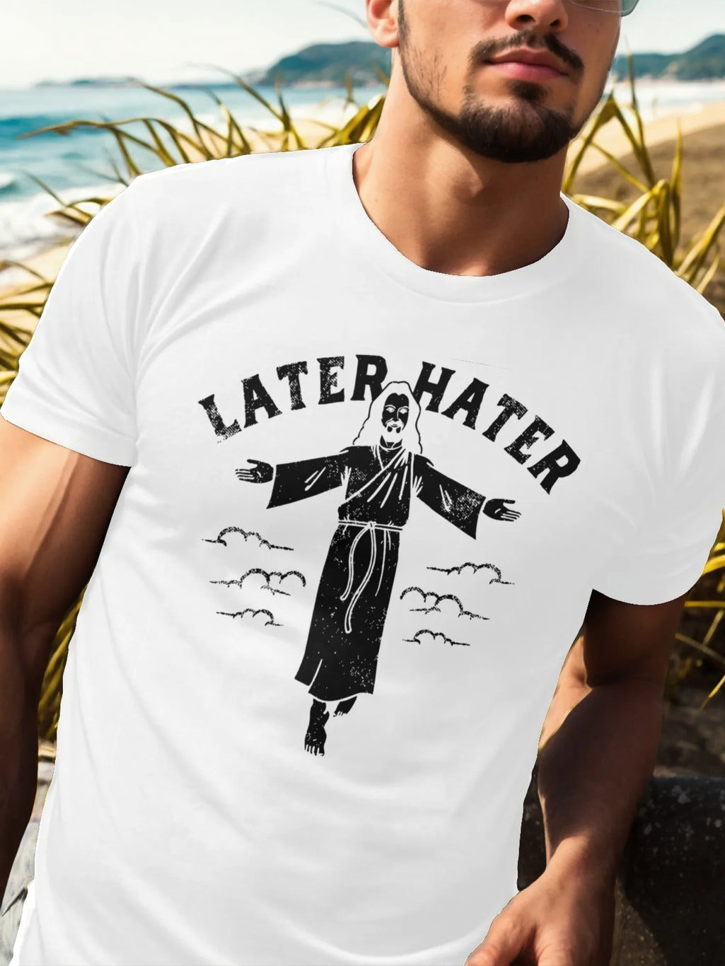 Men's short sleeved printed cotton T-shirt, round neck, comfortable and breathable, summer casual short sleeved top