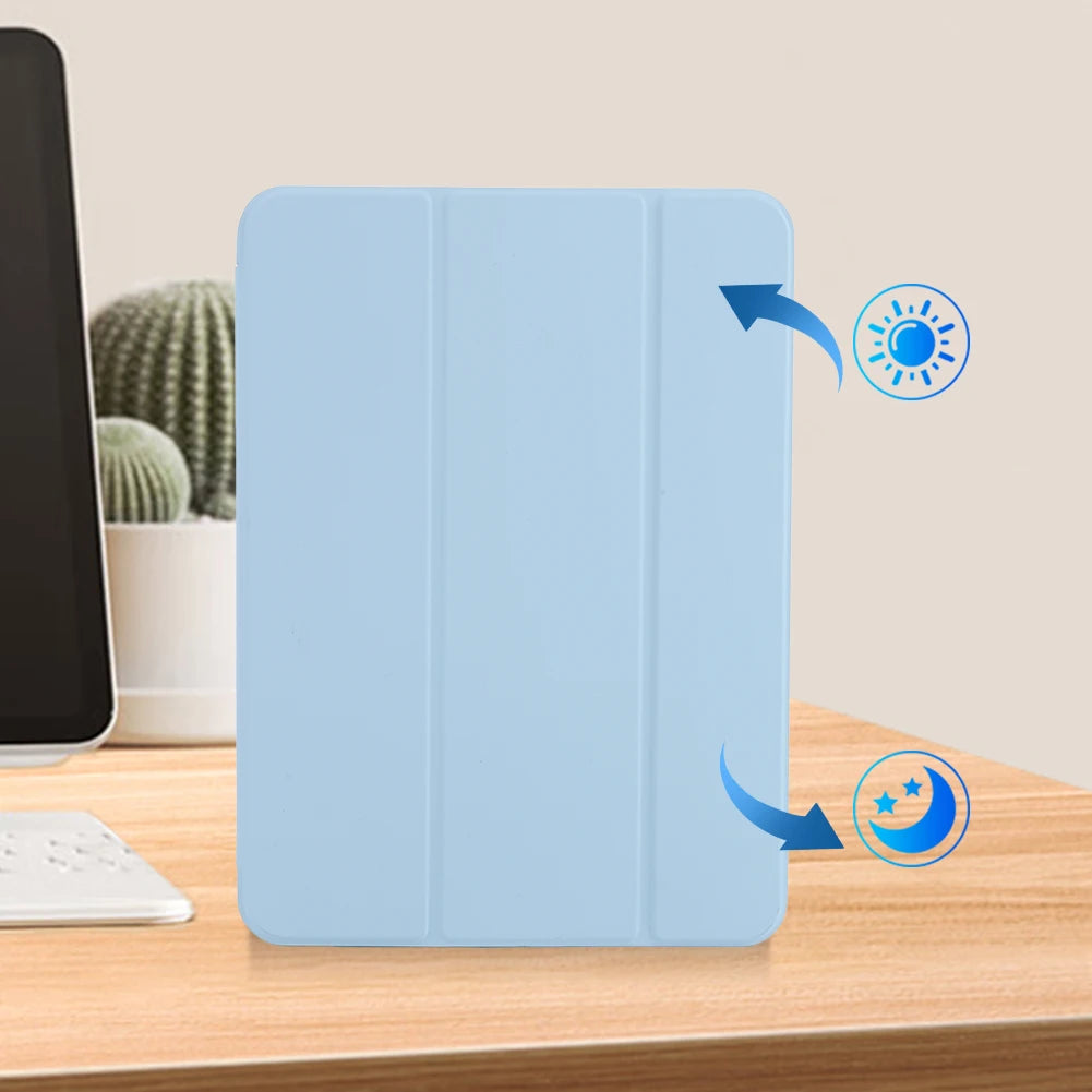 Case for iPad 10th Generation 10.9 Inch 2022 with Soft Silicone Back Cover Case with Stand Protective Smart Cover