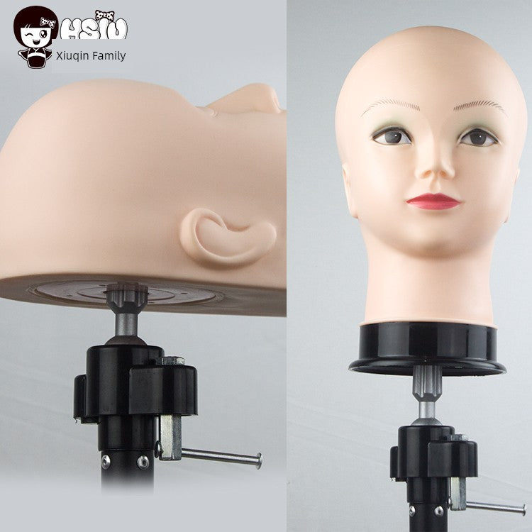 [Hsiu_Practice Model Mannequin Head] Hairdressing Makeup Wig Silicone Mock Wig Cos Makeup Female Smooth Hair