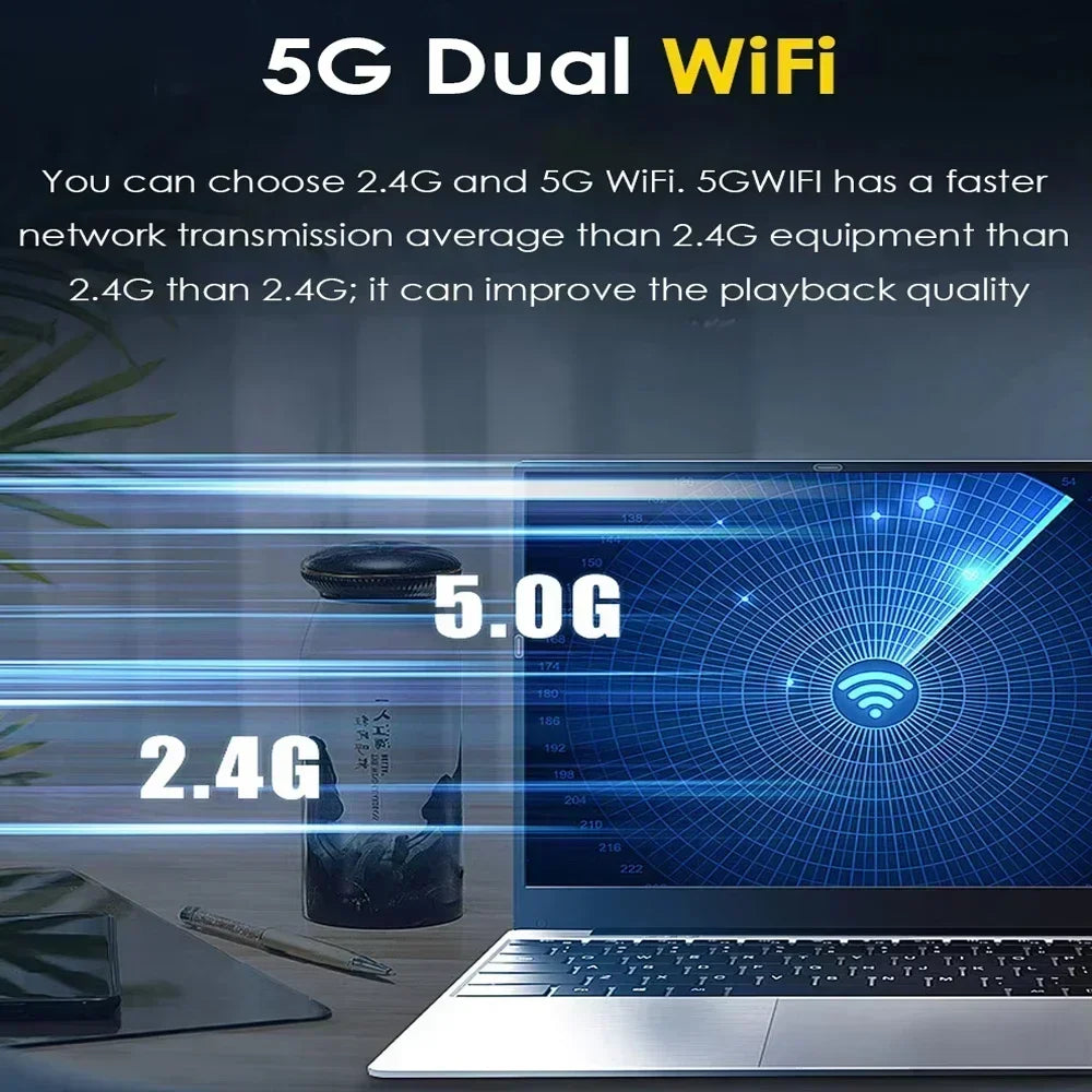 2025 laptop 15.6 Inch Laptop Windows 11 Intel Core i7 8500Y 16GB RAM 1TB SSD Fingerprint Unlock Study Office Pc Laptops Computer