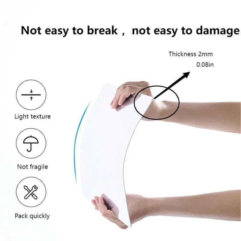 4pcs 25*25cm Mirror Wall Sticker Acrylic Wall 3D Self-adhesives Mirror Home Decorations Wall Tile Soft Plastic Mirror Sheet