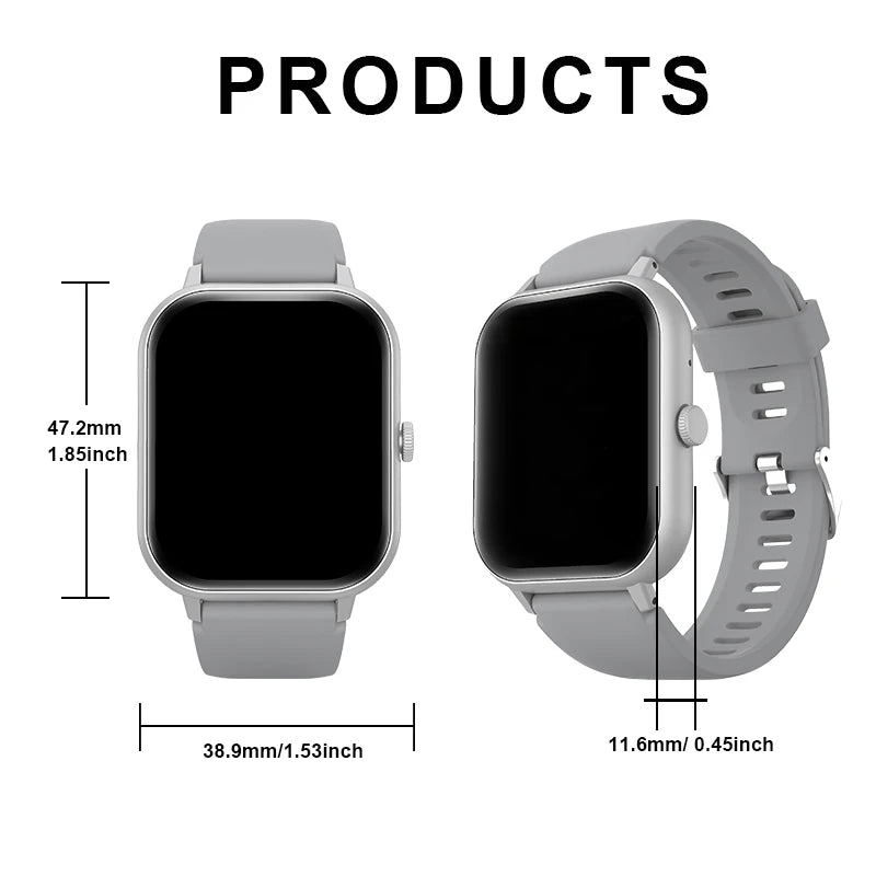 Smart watch, wireless calling /dial, multi -Sport mode,Suitable for men and women, sports watches, for iPhone/Android