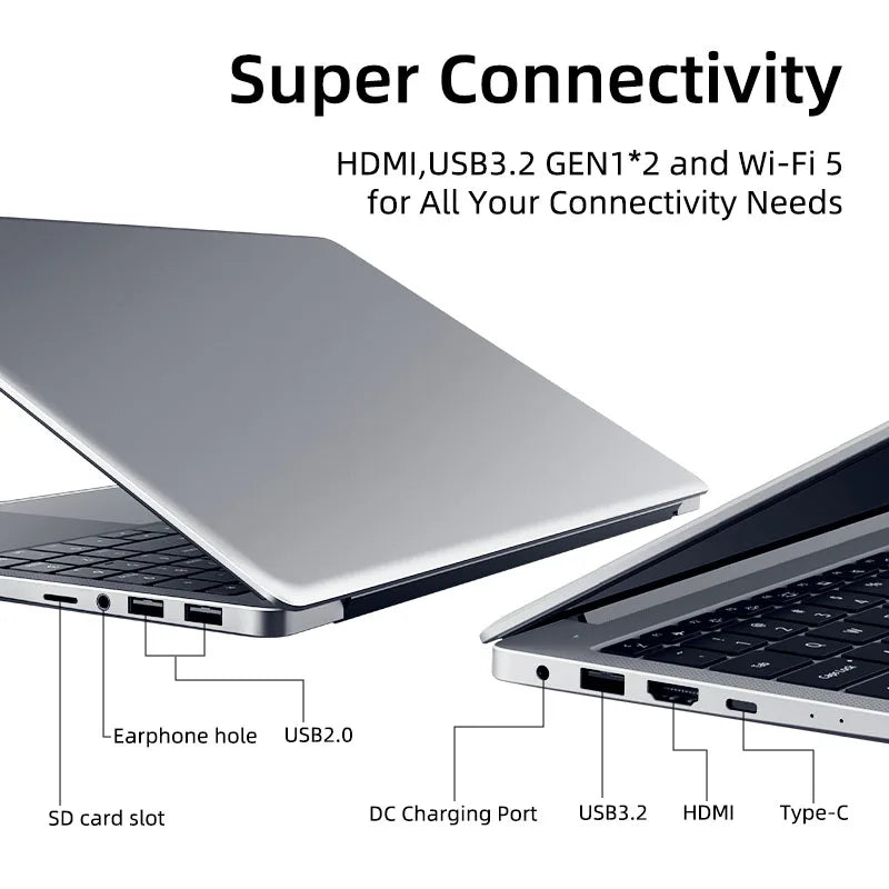 Markut Laptop 15.6 Inch Portable Notebook With Intel CPU I7-1165G7 IPS 32GB 2T SSD 1920*1080 FHD Display Laptop- German Keyboard - Heavenly shershelle