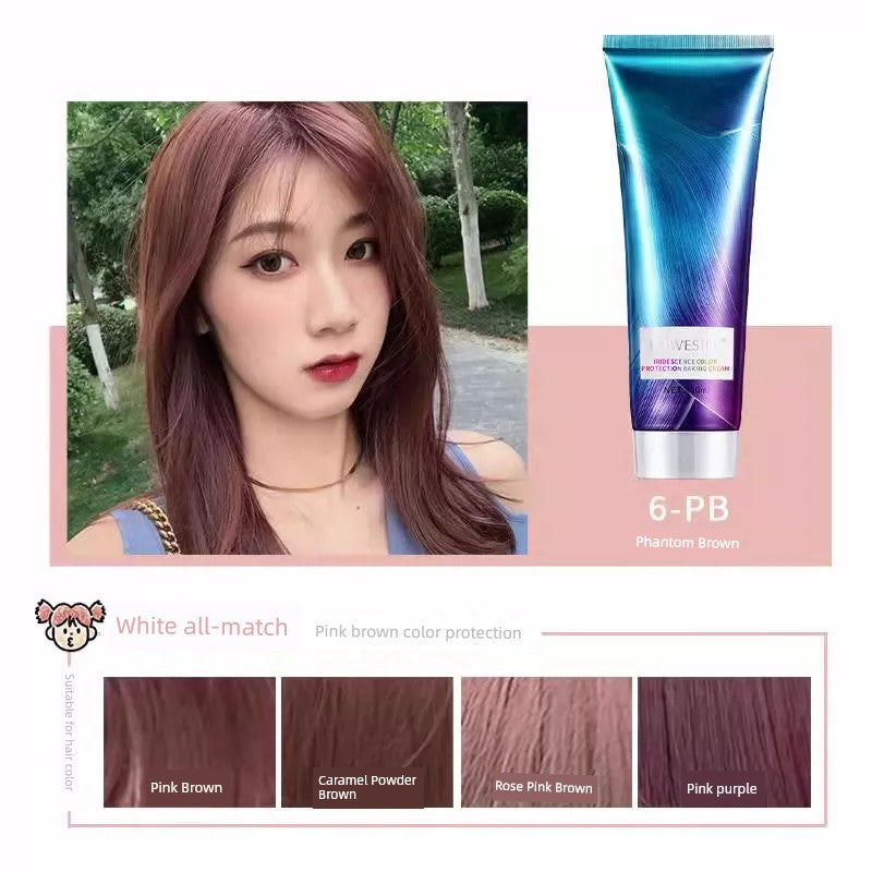 Solid Color Hair Conditioner Purple Pink Brown Red Green Blue Black Gray Hair Mask Color Fixing Agent Dyeing Lock Color Supplement Shampoo