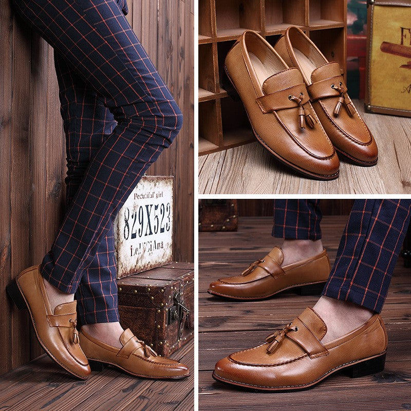 Vogue of New Style of 2017 Autumn Men's Leather Shoes Autumn Men's Shoes