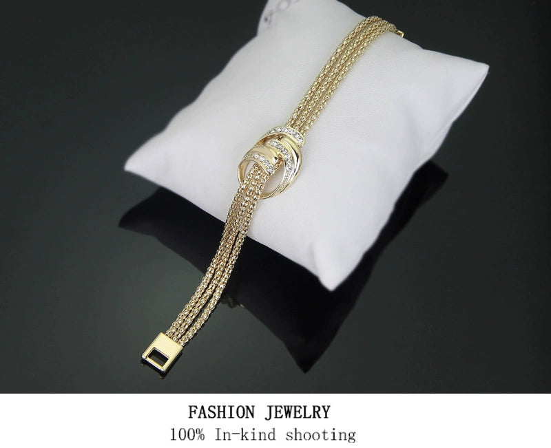 Necklace, Bracelet, Earrings, Ring, Jewelry Set, Four Pieces