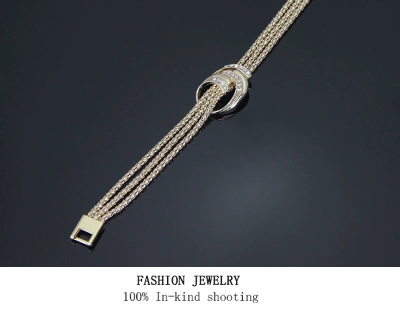 Necklace, Bracelet, Earrings, Ring, Jewelry Set, Four Pieces