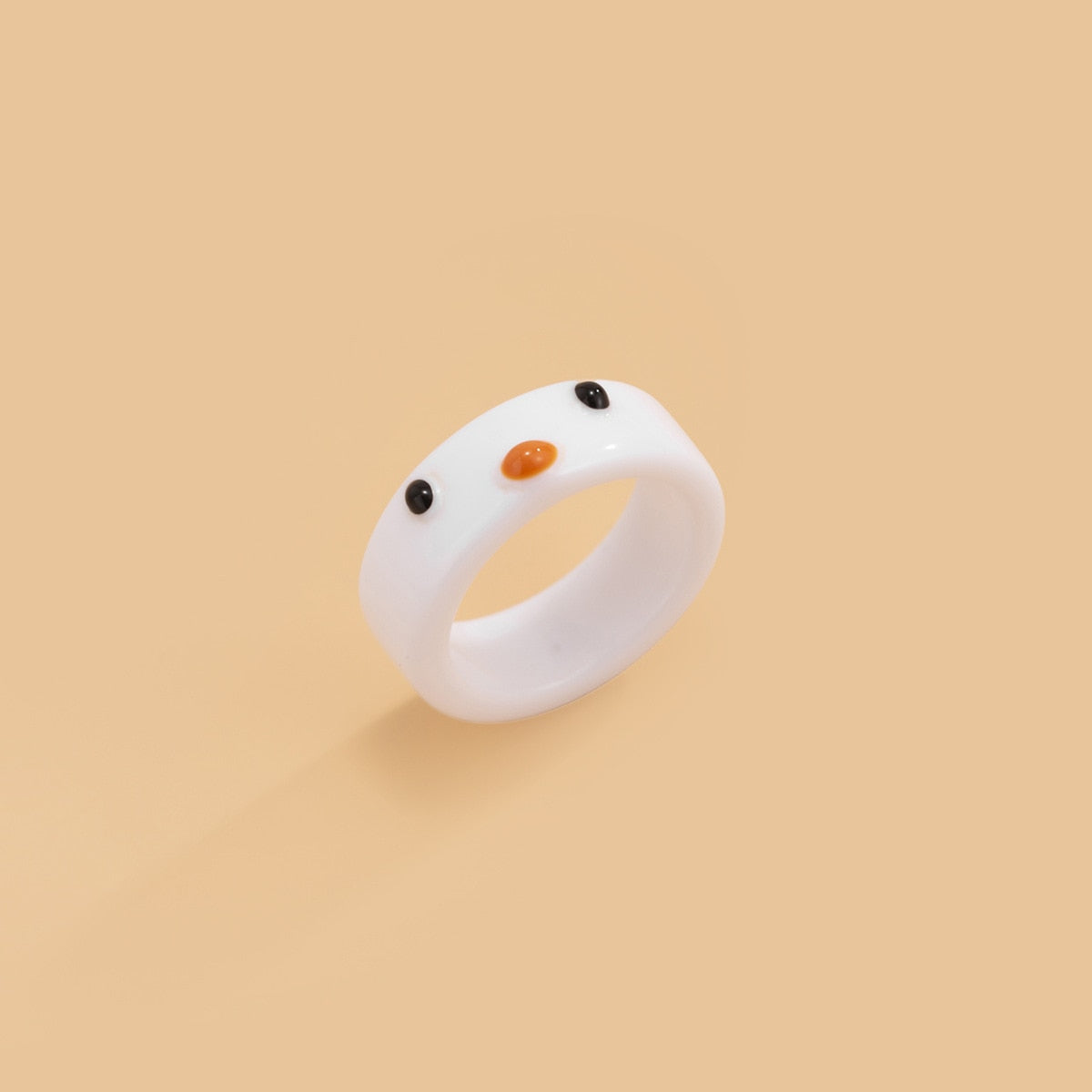 New Cartoon Frog Rings for Men Fashion Cute Frog Resin Women's Ring Acrylic Animal Band Jewelry Couple Rings