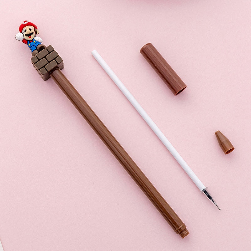 1 Pcs Neutral Pen Cute Cartoon Water Pen Signature Pen Creative Stationery Pupils School Pens Office Supplies Wholesale