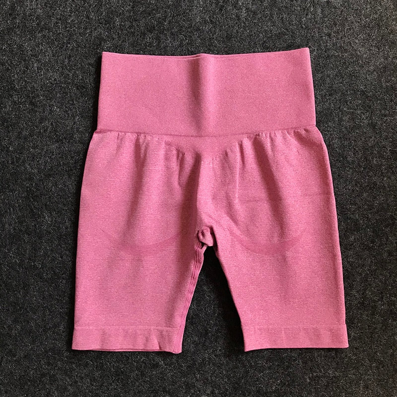 Vital Seamless Sports Short Women Summer High Waist Tight Gym Leggings Squat Proof Tummy Control Workout Running Shorts Women