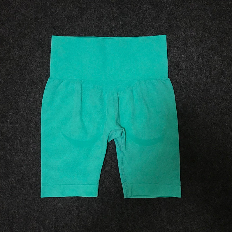 Vital Seamless Sports Short Women Summer High Waist Tight Gym Leggings Squat Proof Tummy Control Workout Running Shorts Women